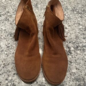 Kate Spade tan suede booties. Size 9.5